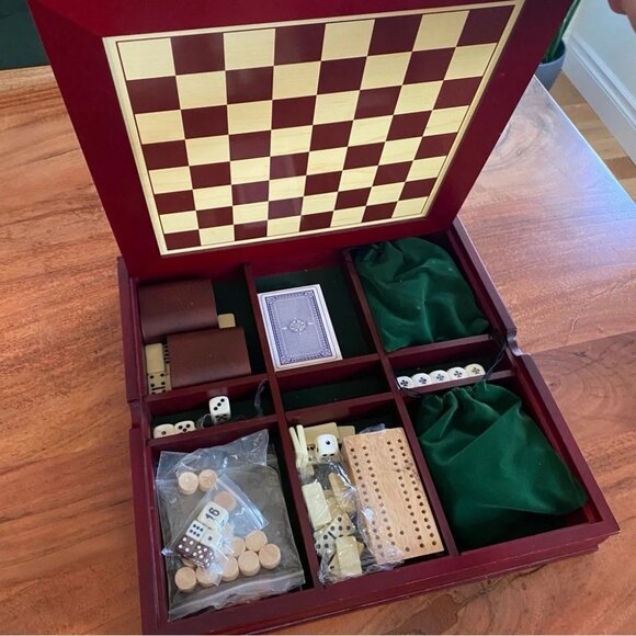 7 in 1 Wooden Game Set NIB - Picture 11 of 16